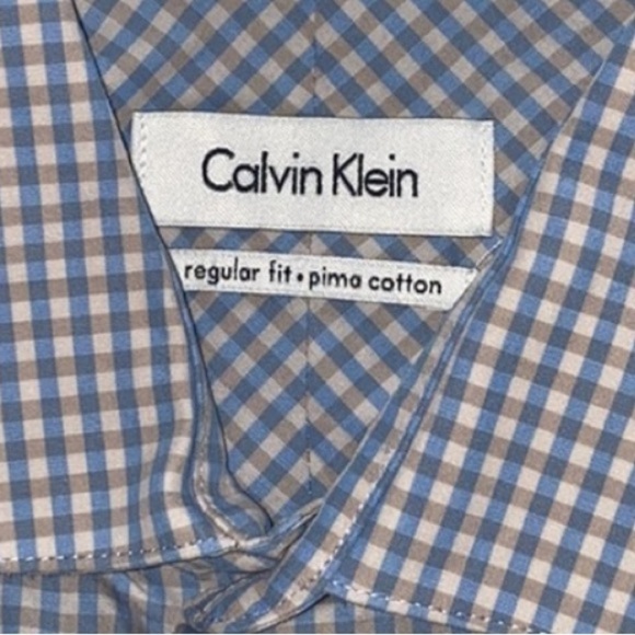 Calvin Klein Prima Cotton Button Down Shirt - Picture 3 of 7